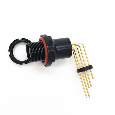 아주 튼튼하 사용을 위한 검은 PCB 피셔 케이블 커넥터 땜납 방식
