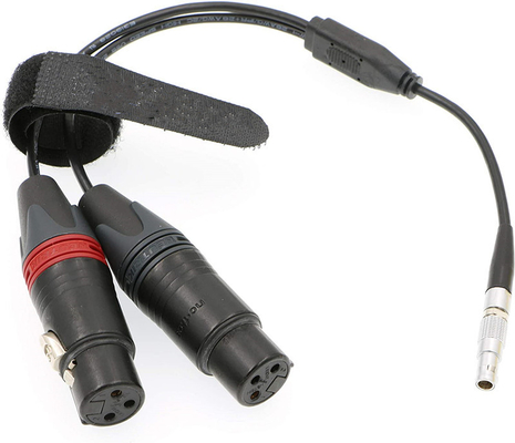 Ｚ 캠 E2를 위한 두 XLR 3 핀 여성 카메라 오디오 케이블에 대한 레모 5 핀 수