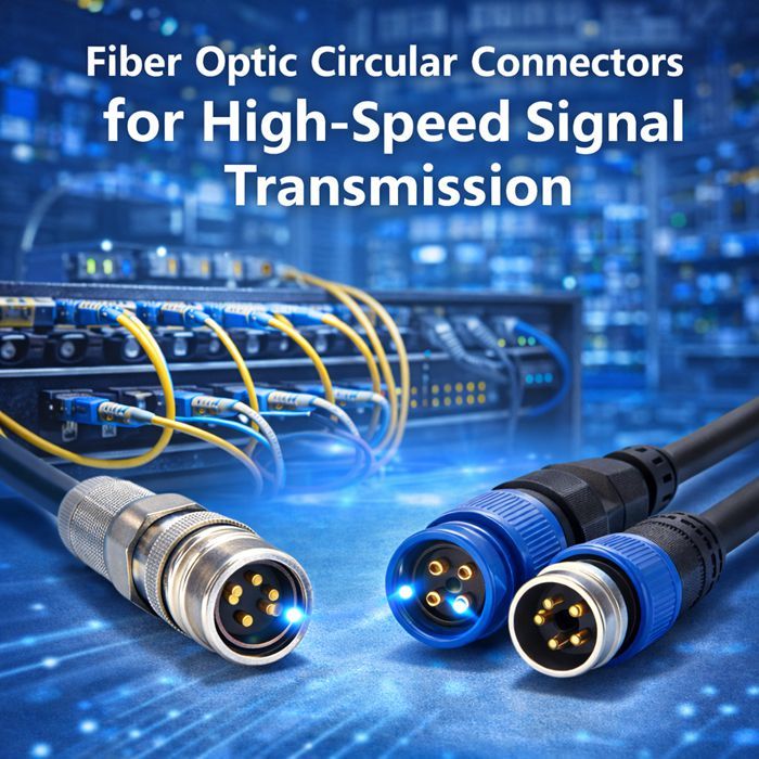 최신 회사 블로그 Fiber Optic Circular Connectors for High-Speed Data Transmission in Industrial Applications