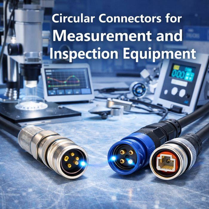 최신 회사 블로그 Circular Connectors for Measurement and Inspection Equipment with High Signal Accuracy