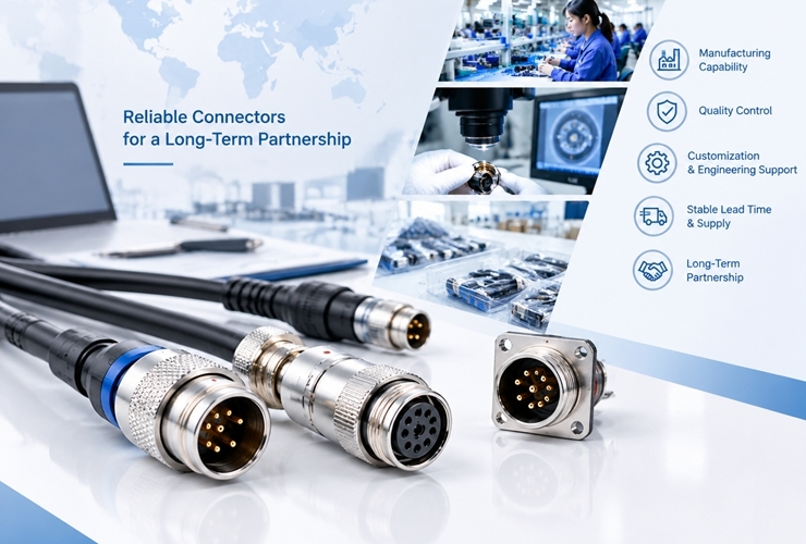 최신 회사 블로그 How to Evaluate a Circular Connector Manufacturer for Long-Term Supply?