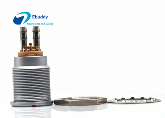 주문 M25 Lemo 4B 10pin 잡종 혼합 유체 시스템 연결관 Gasline 남성과 여성 연결관 온라인 제품