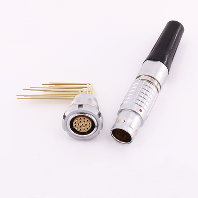 주문 19pin 팔꿈치 접촉 Pcb를 위한 여성 Lemo B 시리즈 연결관은 ECG.2B.319.CLV를 설치합니다 온라인 제품