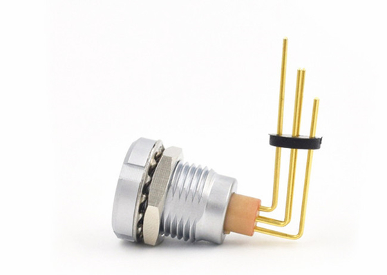 2 핵심 고정과 6 핀 레모 비 직렬 커넥터 ECG 팔꿈치 인쇄 회로 핀
