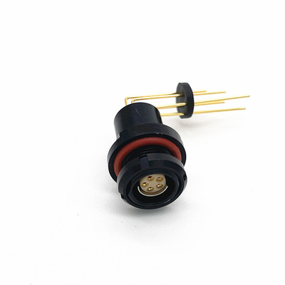 PCB 접촉과 5 핀 피셔 뒷면장착 직각 커넥터