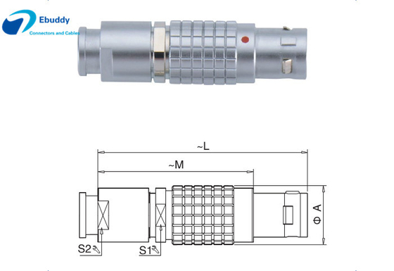 Lemo 대안 FGG 0B 3 Pin DIY 케이블 어셈블리를 위한 남성 케이블 연결관