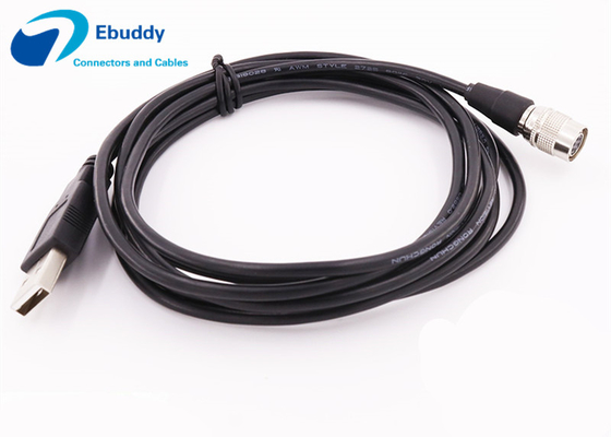 USB 데이터 케이블  주문 고압선 HR10A-7R-6S에  6pin 여성