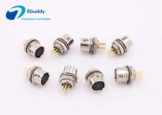 6pin 원형 연결관 CCD 사진기 전력 공급 PCB 소켓 HR10A-7R-6SB