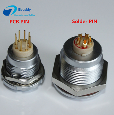 PCB/땜납 Pin를 가진 Lemo B 시리즈 연결관 ECG 2-32 Pin 여성 소켓을 평가하는 50 IP